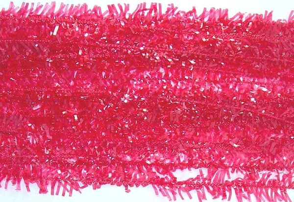 Un paquet de micro fritz/cactus chenille plus rouge