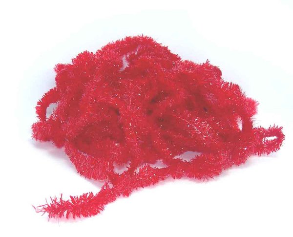 Un paquet de fritz/cactus chenille fin rouge foncé