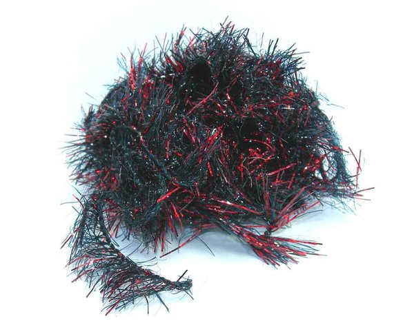 Un paquet de fritz chenille straggle moyen rouge/noir